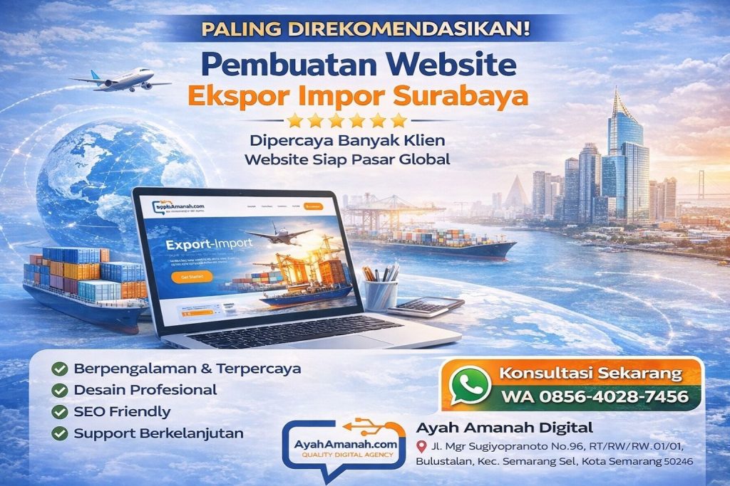 jasa pembuatan website ekspor dan impor