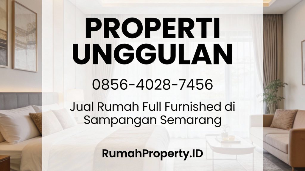 Properti Unggulan | 0856-4028-7456 Jual Rumah Full Furnished di Sampangan Semarang – RumahProperty.ID