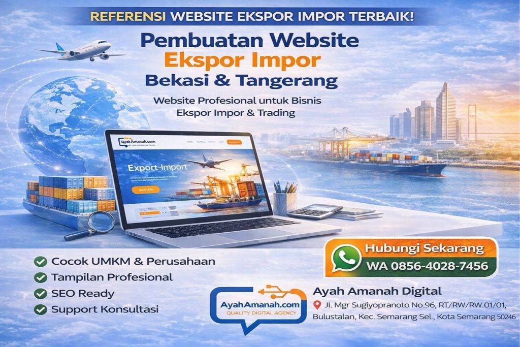 jasa pembuatan website impor dan ekspor