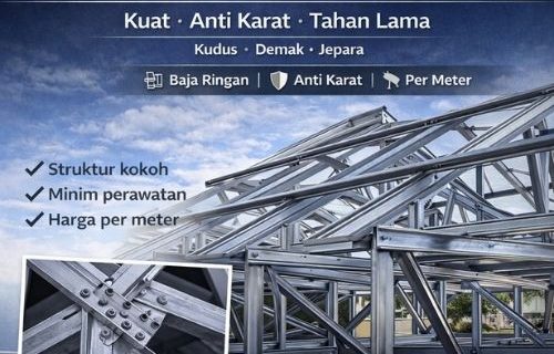 Pasang Kanopi Baja Ringan Per Meter di Kudus Demak Jepara