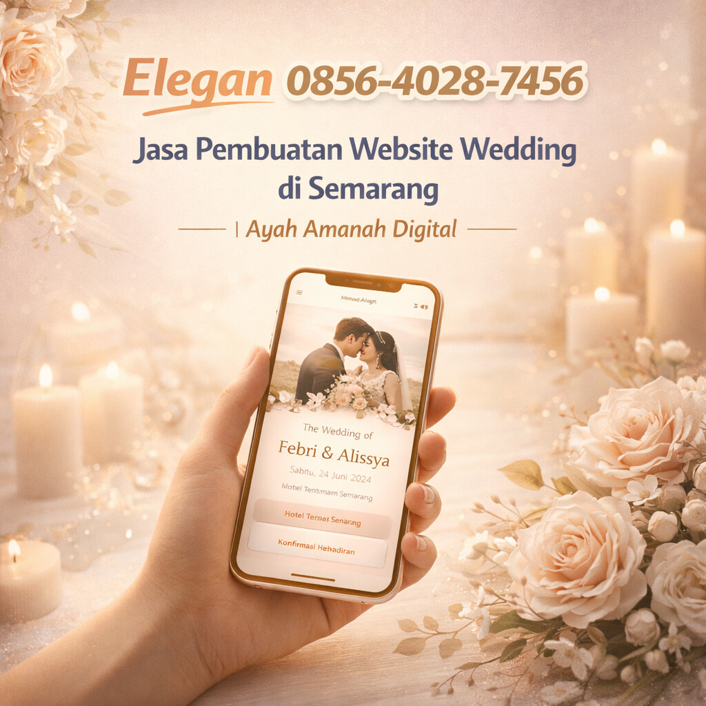 Elegan 0856-4028-7456 – Jasa Pembuatan Website Wedding di Semarang | Ayah Amanah Digital