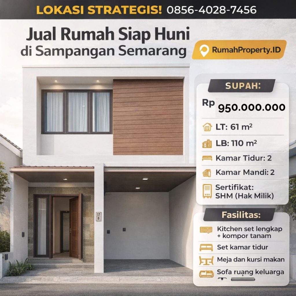 LANGSUNG SIAP HUNI! 0856-4028-7456 Jual Rumah Full Furnished di Gajah Mungkur Semarang - RumahProperty.ID