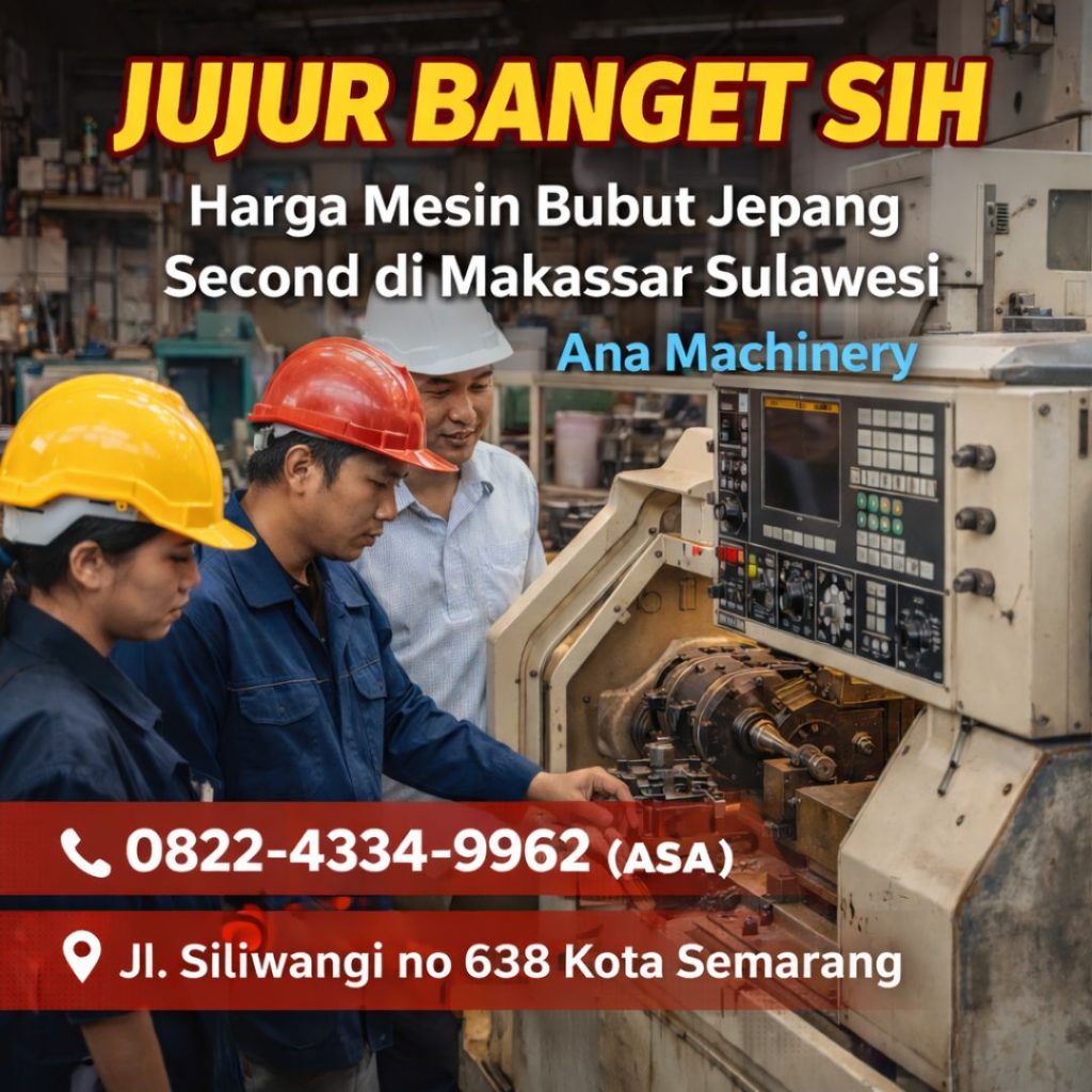 Harga Mesin Bubut Jepang Second di Makassar Sulawesi Ana Machinery