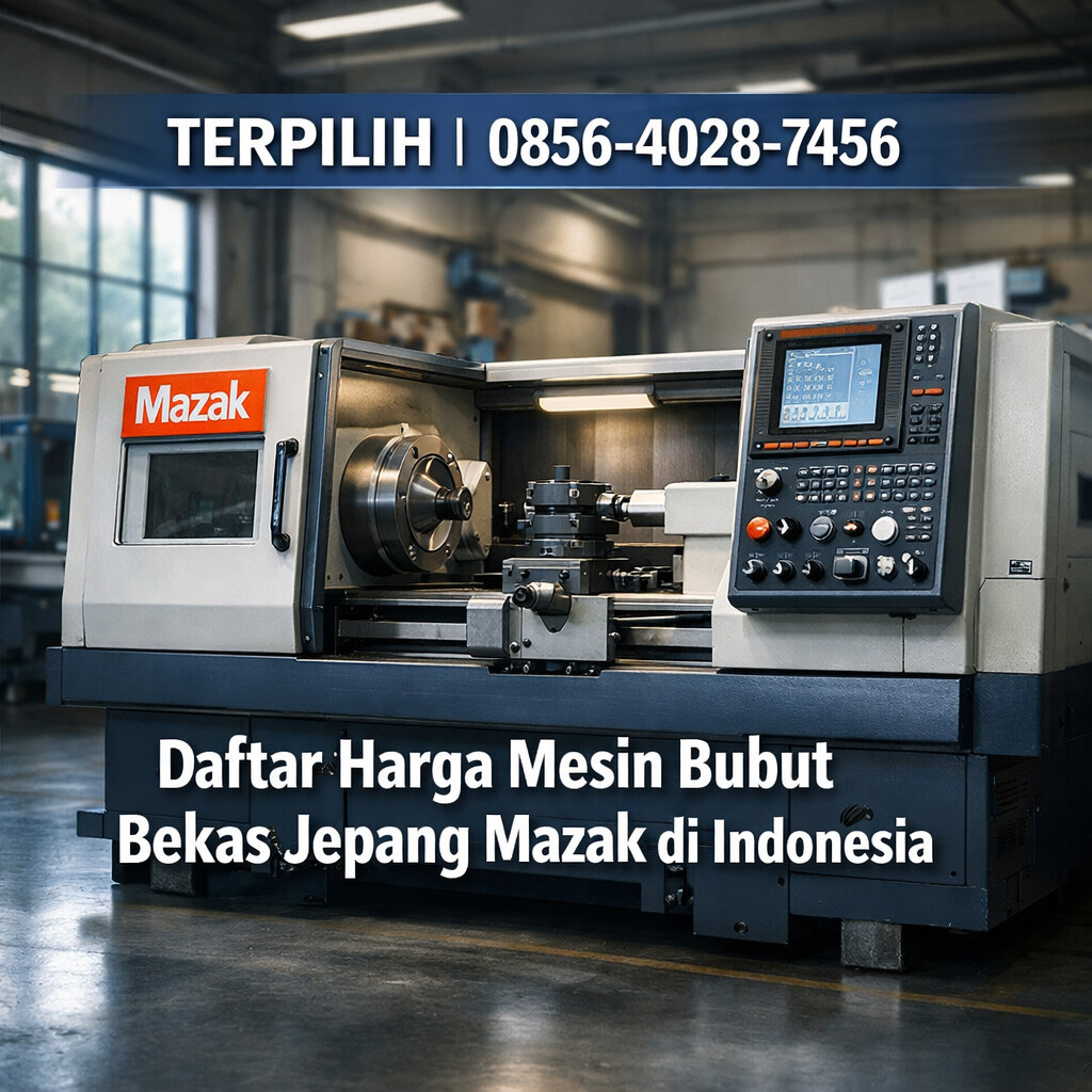 Daftar Harga Mesin Bubut Bekas Jepang Mazak di Indonesia