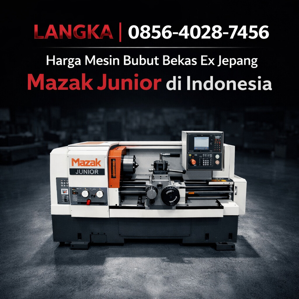 Harga Mesin Bubut Bekas Ex Jepang Mazak Junior di Indonesia