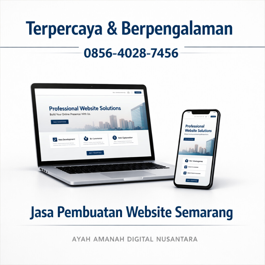 Terpercaya & Berpengalaman | 0856-4028-7456 | Jasa Pembuatan Website Semarang Ayah Amanah Digital Nusantara