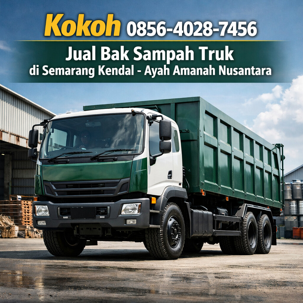 Kokoh 0856-4028-7456 Jual Bak Sampah Truk di Semarang Kendal - Ayah Amanah Nusantara