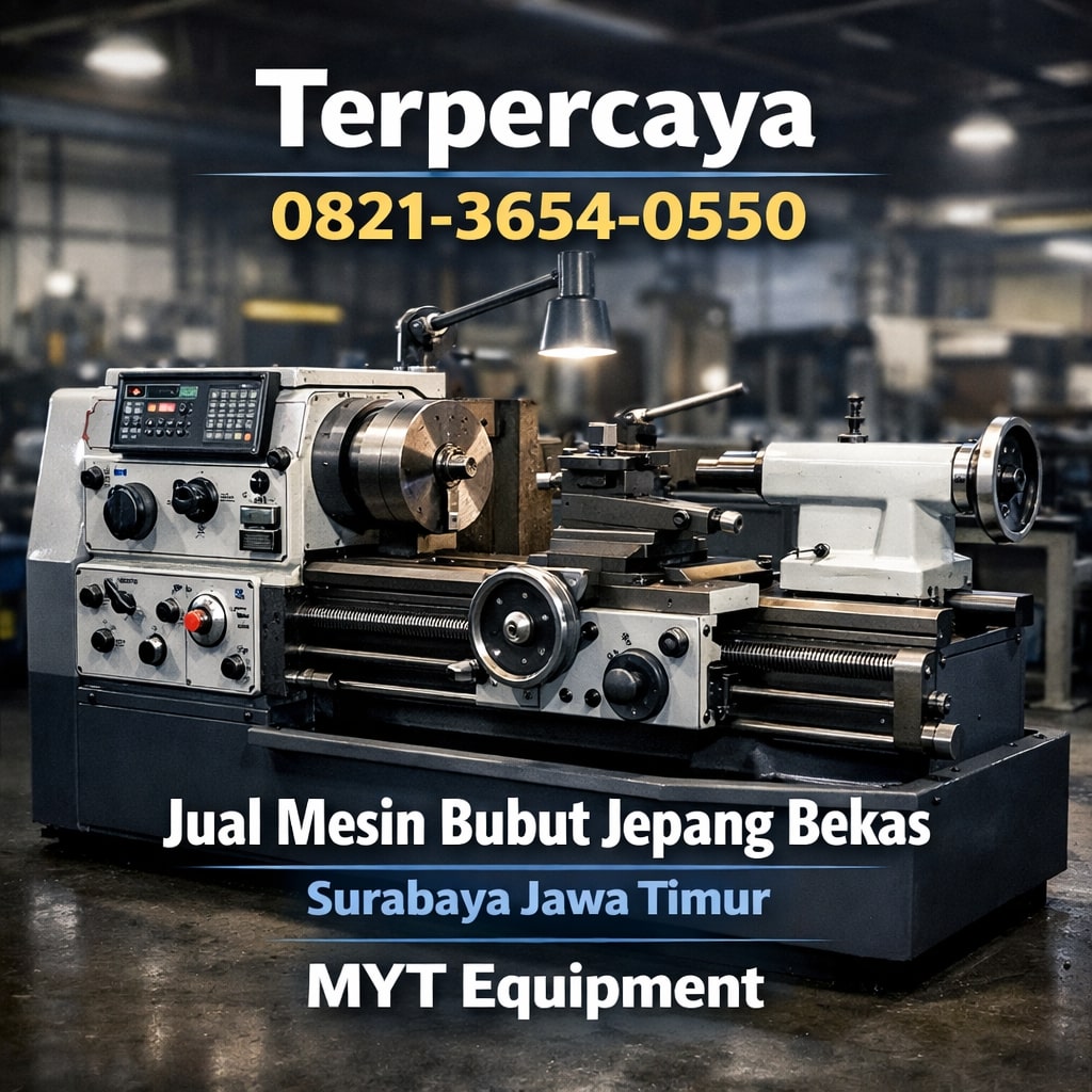 Terpercaya | 0821-3654-0550 – Jual Mesin Bubut Jepang Bekas di Surabaya Jawa Timur MYT Equipment