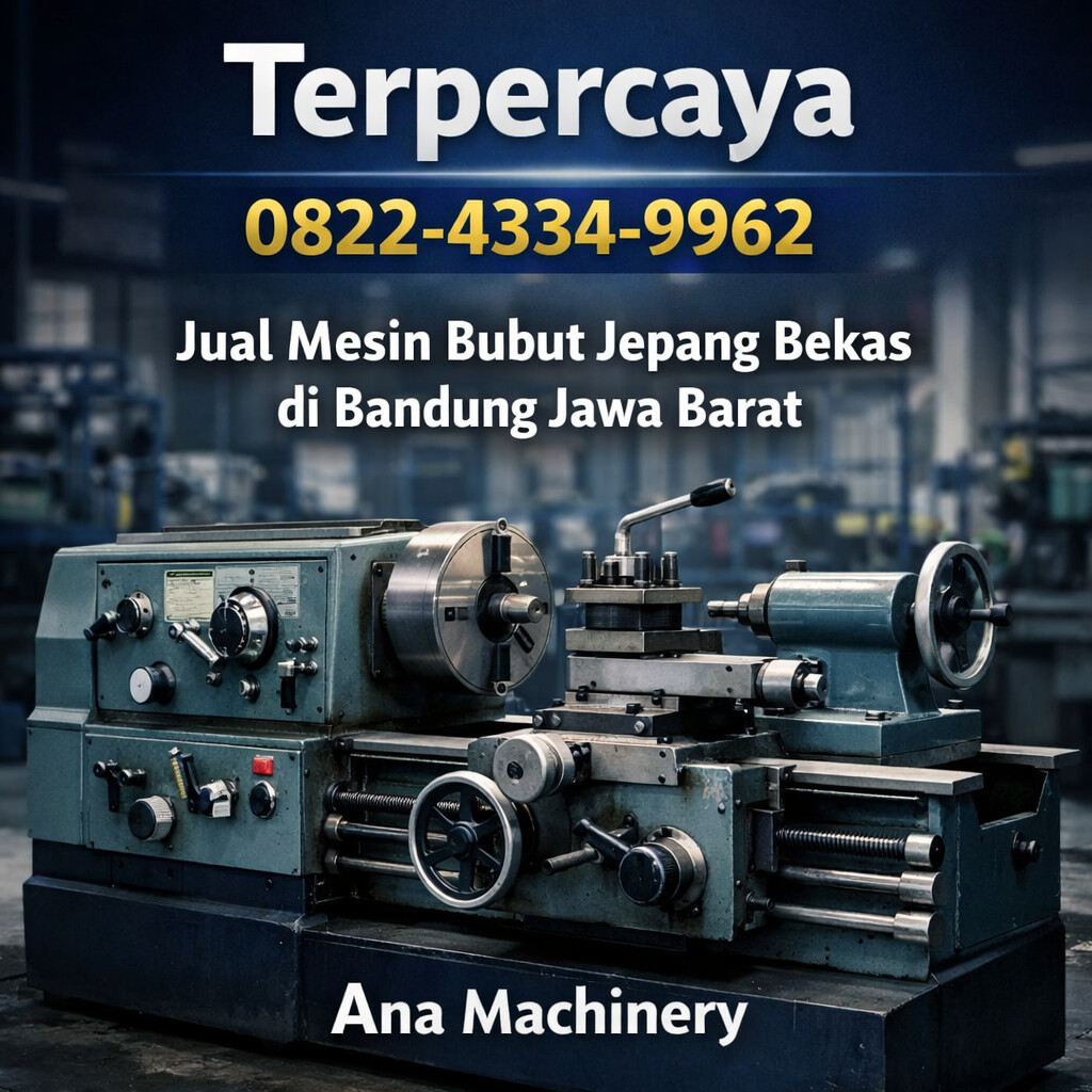 Terpercaya 0822-4334-9962 Jual Mesin Bubut Jepang Bekas di Bandung Jawa Barat Ana Machinery