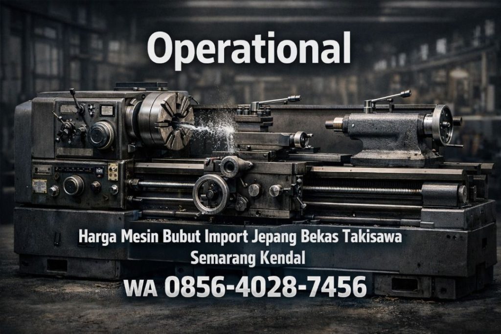 Operational 0856-4028-7456 | Harga Mesin Bubut Import Jepang Bekas Takisawa di Semarang Kendal