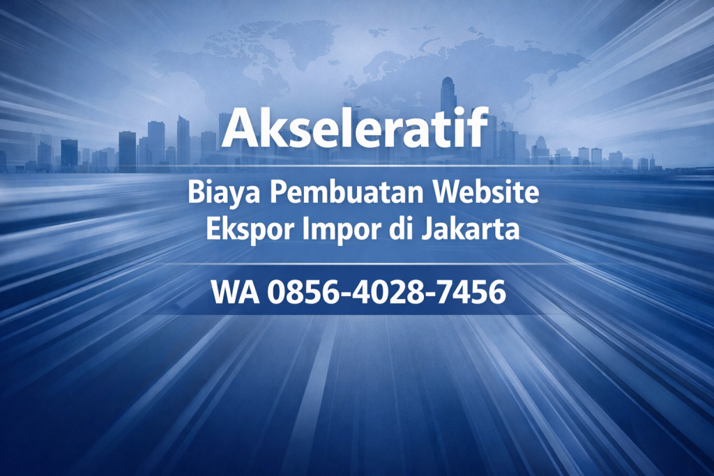 Akseleratif 0856-4028-7456 Biaya Pembuatan Website Ekspor Impor di Jakarta – Ayah Amanah Digital