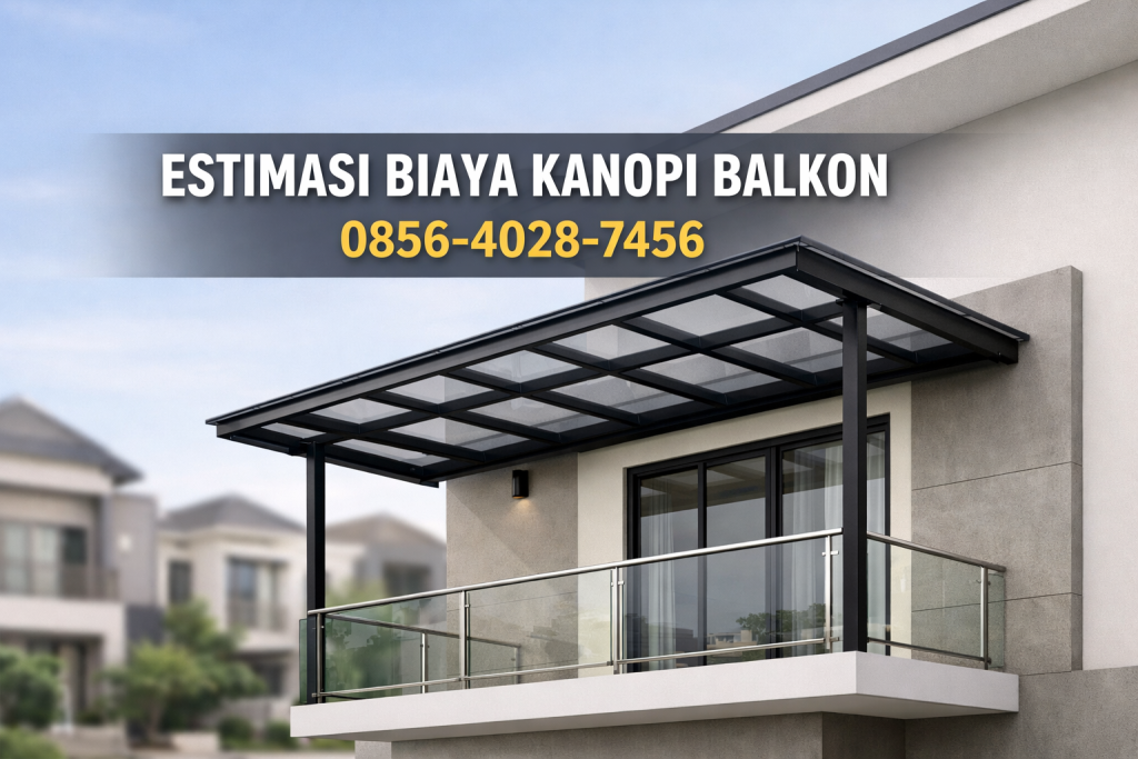 Terukur | 0856-4028-7456 Estimasi Biaya Kanopi Balkon di Kudus Demak Jepara