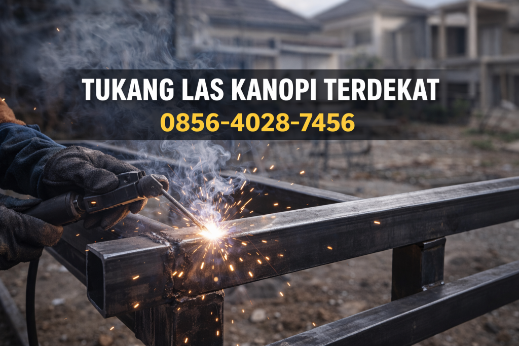 Kami melayani jasa tukang las kanopi terdekat di wilayah Kudus, Demak, dan Jepara dengan sistem kerja siap survey.