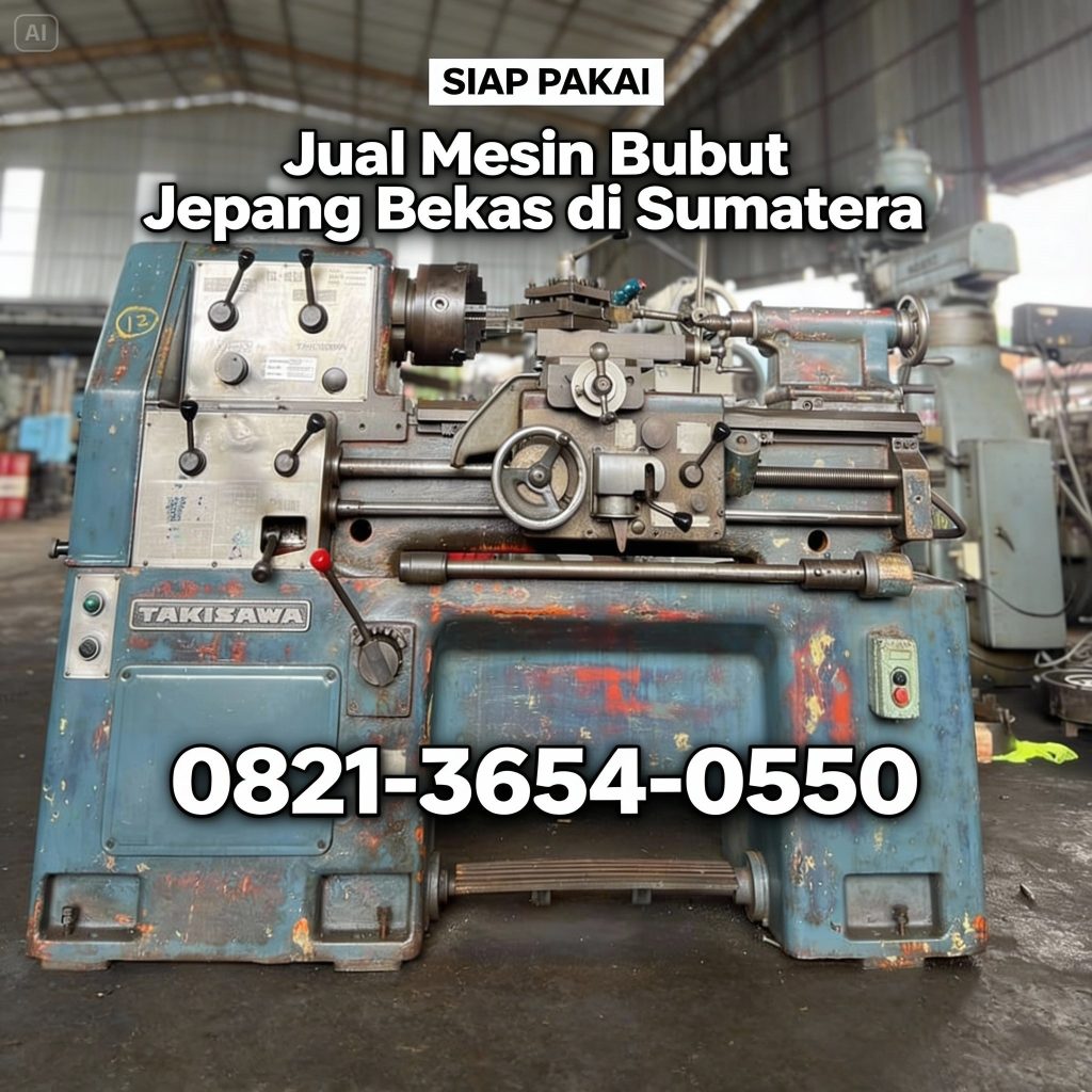 Siap Pakai, 0821-3654-0550, Jual Mesin Bubut Jepang Bekas di Sumatera MYT Equipment
