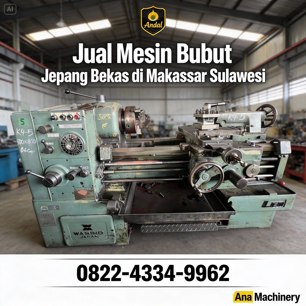 Andal – 0822-4334-9962 – Jual Mesin Bubut Jepang Bekas di Makassar Sulawesi Ana Machinery