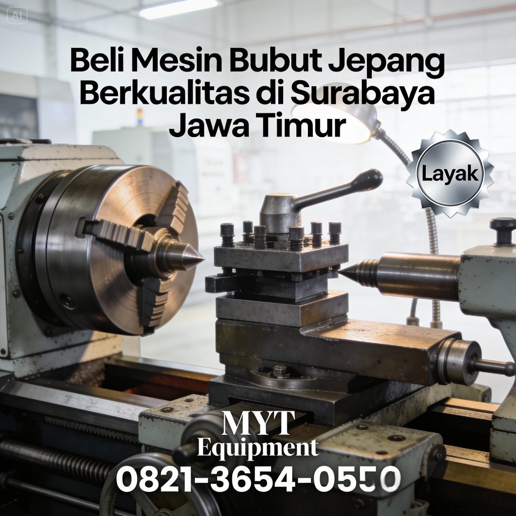 Layak 0821-3654-0550 Beli Mesin Bubut Jepang Berkualitas di Surabaya Jawa Timur MYT Equipment