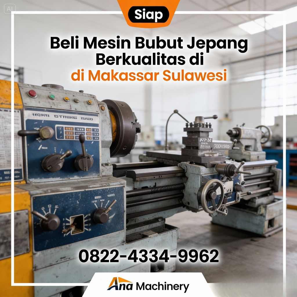 Siap – 0822-4334-9962 – Beli Mesin Bubut Jepang Berkualitas di Makassar Sulawesi Ana Machinery