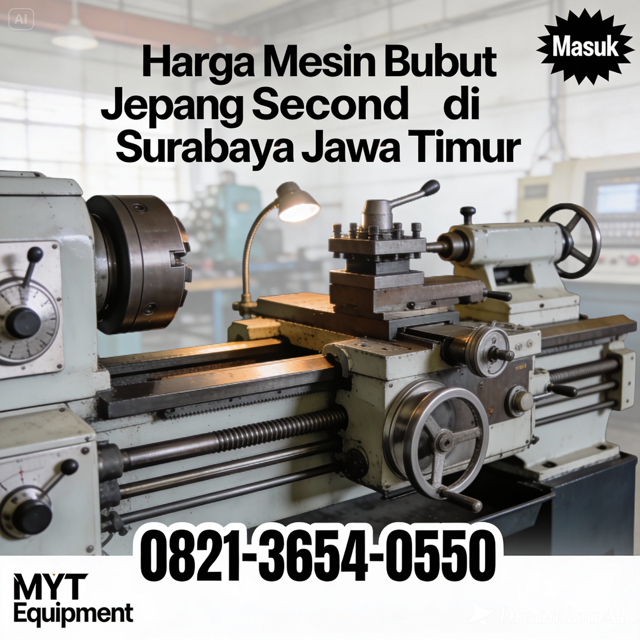 Harga Mesin Bubut Jepang Second di Surabaya Jawa Timur