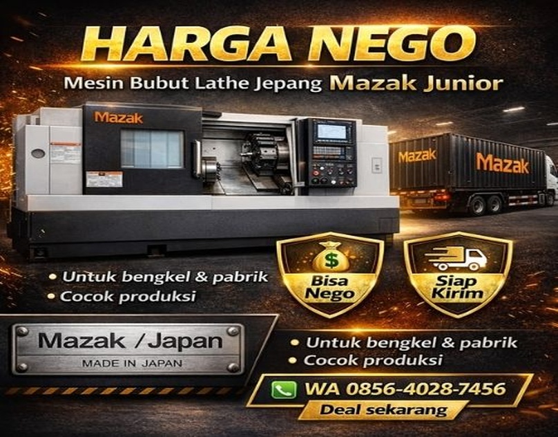 jual mesin bubut jepang second