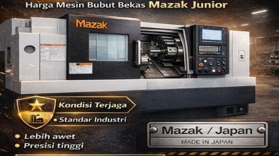 Harga Mesin Bubut Bekas Ex Jepang Mazak Junior di Indonesia