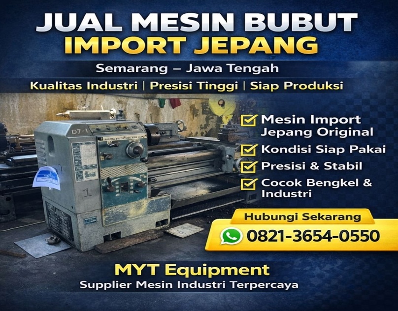 jual mesin bubut jepang second