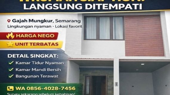 Rumah Siap Huni di Gajah Mungkur – RumahProperty.ID