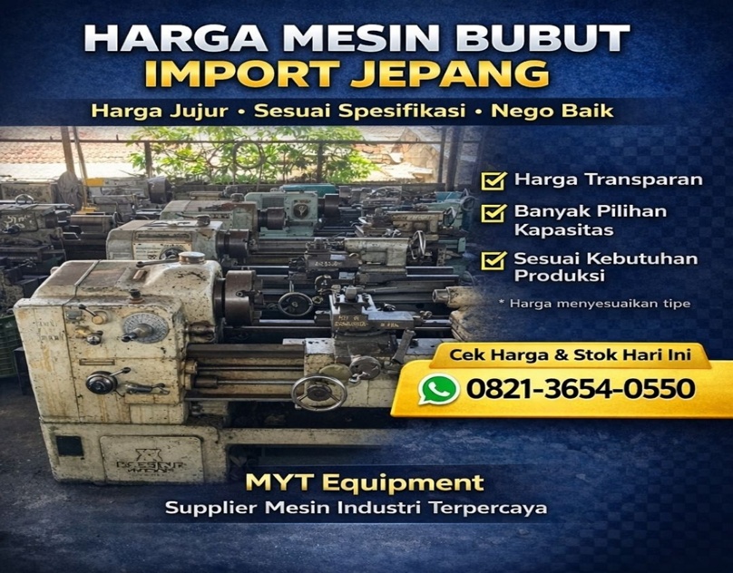 jual mesin bubut jepang second