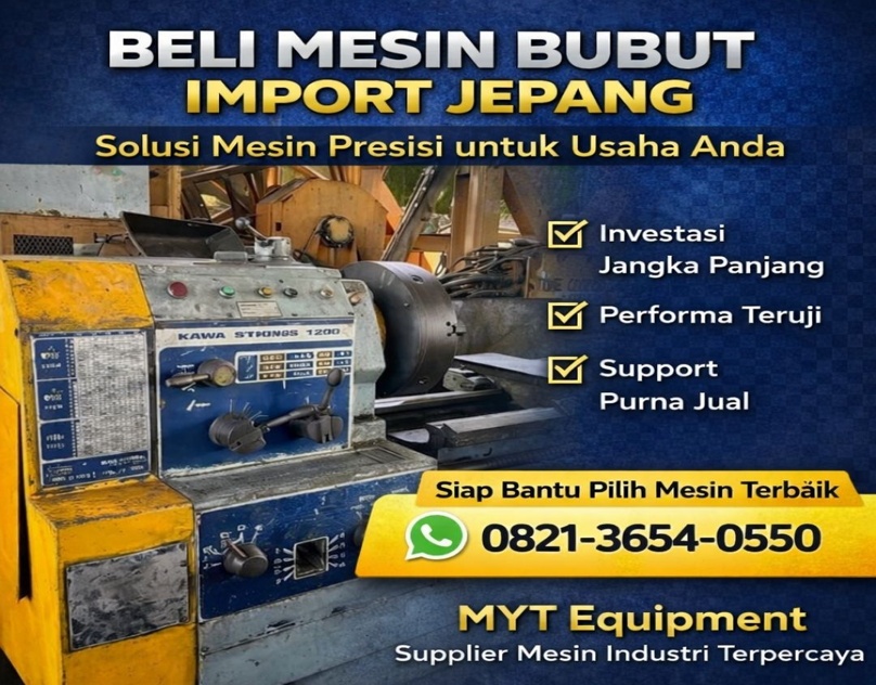 jual mesin bubut jepang second