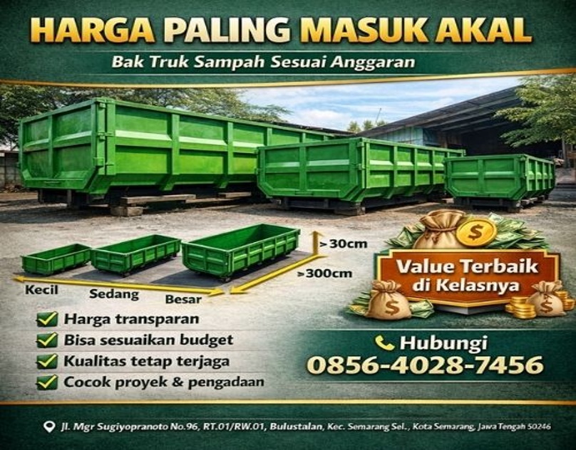 jual bak sampah truck