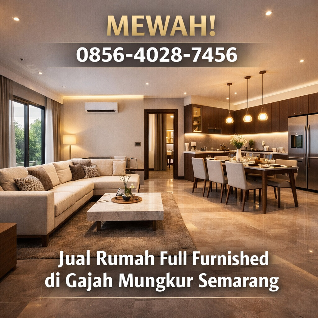 Jual Rumah Full Furnished di Gajah Mungkur Semarang