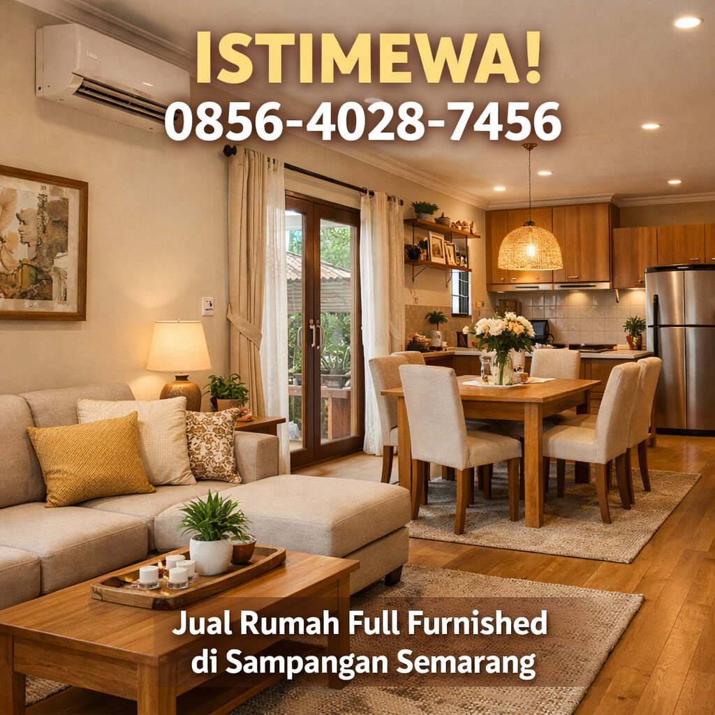 Jual Rumah Full Furnished di Sampangan Semarang