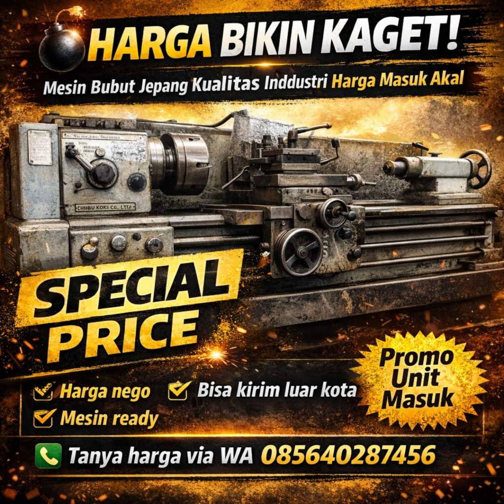 jual mesin bubut jepang second