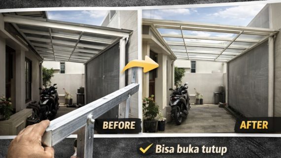 Jasa Pembuatan Kanopi Sliding Manual di Kudus Grobogan