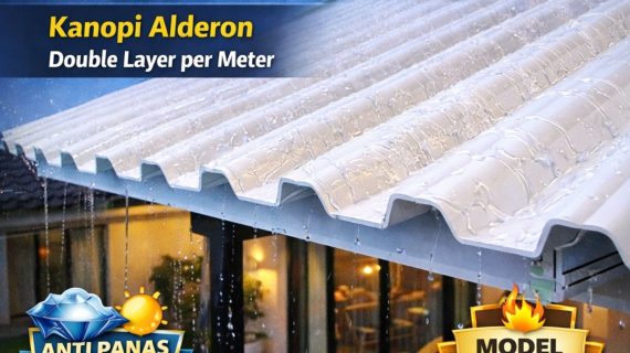 Variasi Kanopi Alderon Double Layer di Semarang Demak
