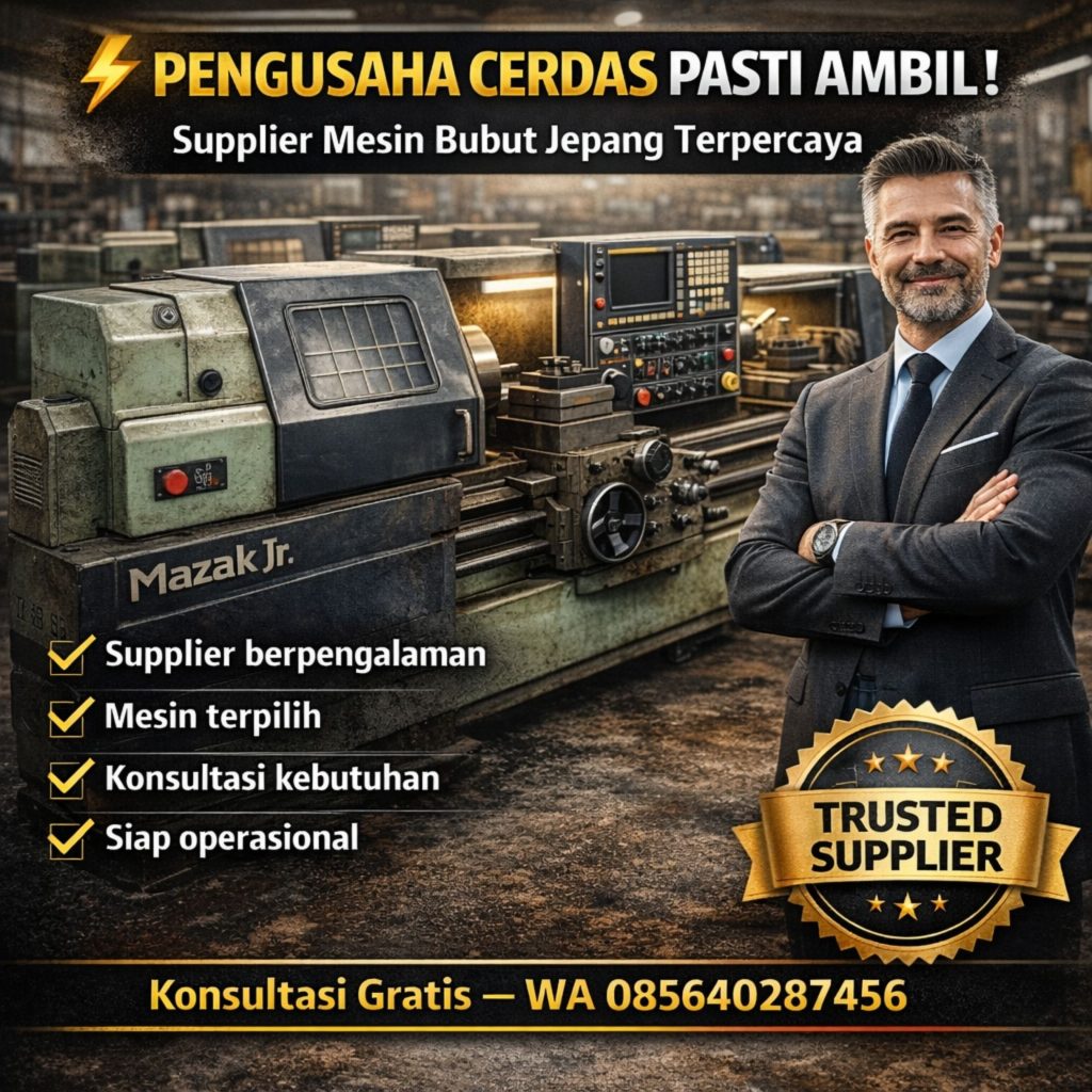 jual mesin bubut jepang second