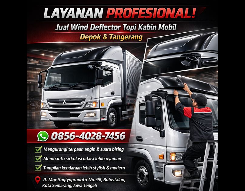 LAYANAN PROFESIONAL! 0856-4028-7456 Jual Wind Deflector Topi Kabin Mobil di Depok Tangerang