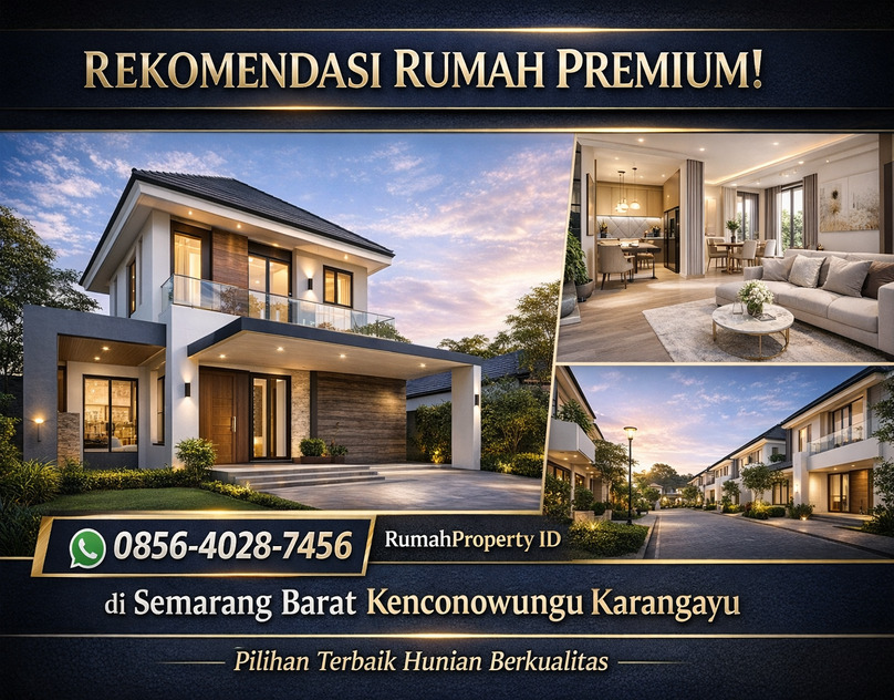 REKOMENDASI RUMAH PREMIUM! 0856-4028-7456 RumahProperty ID di Semarang Barat Kenconowungu Karangayu