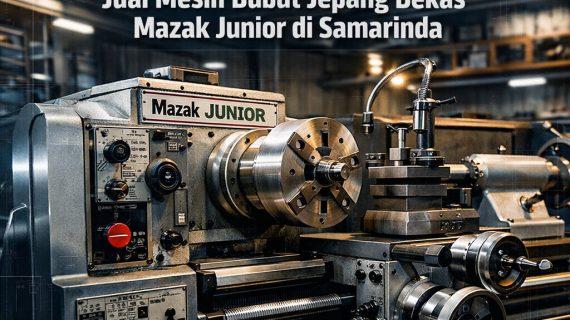 TERBAIK DI KELASNYA 0856-4028-7456 Jual Mesin Bubut Jepang Bekas Mazak Junior di Samarinda