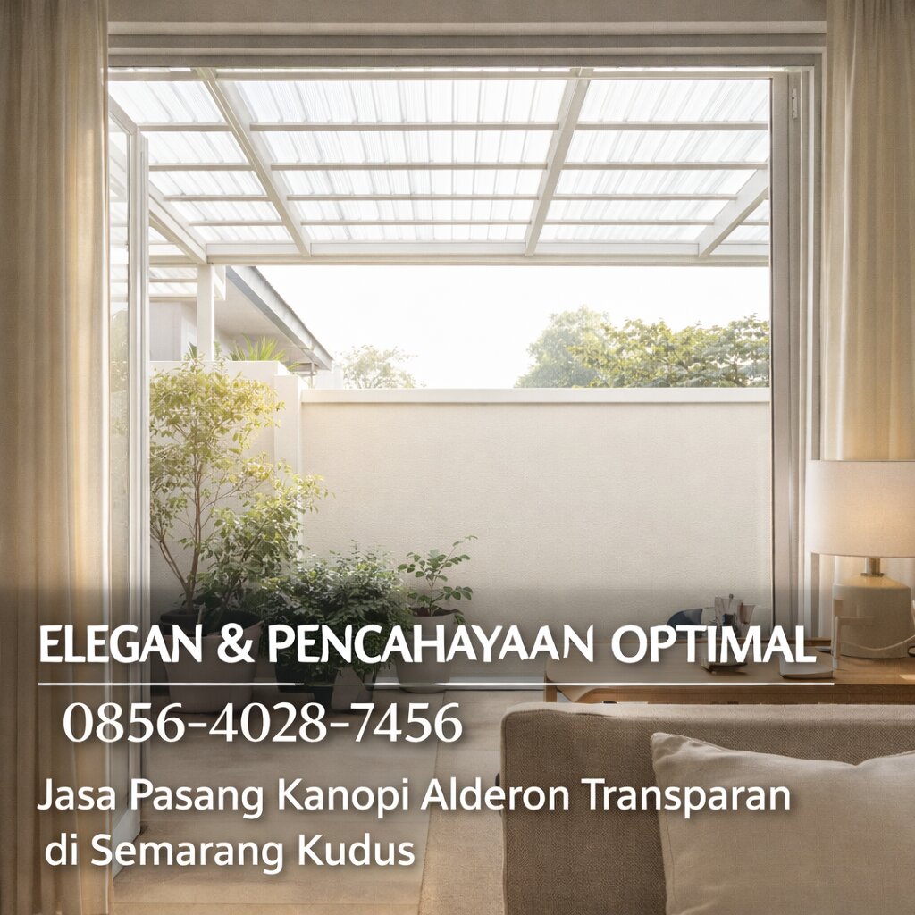 Jasa Pasang Kanopi Alderon Transparan di Semarang Kudus