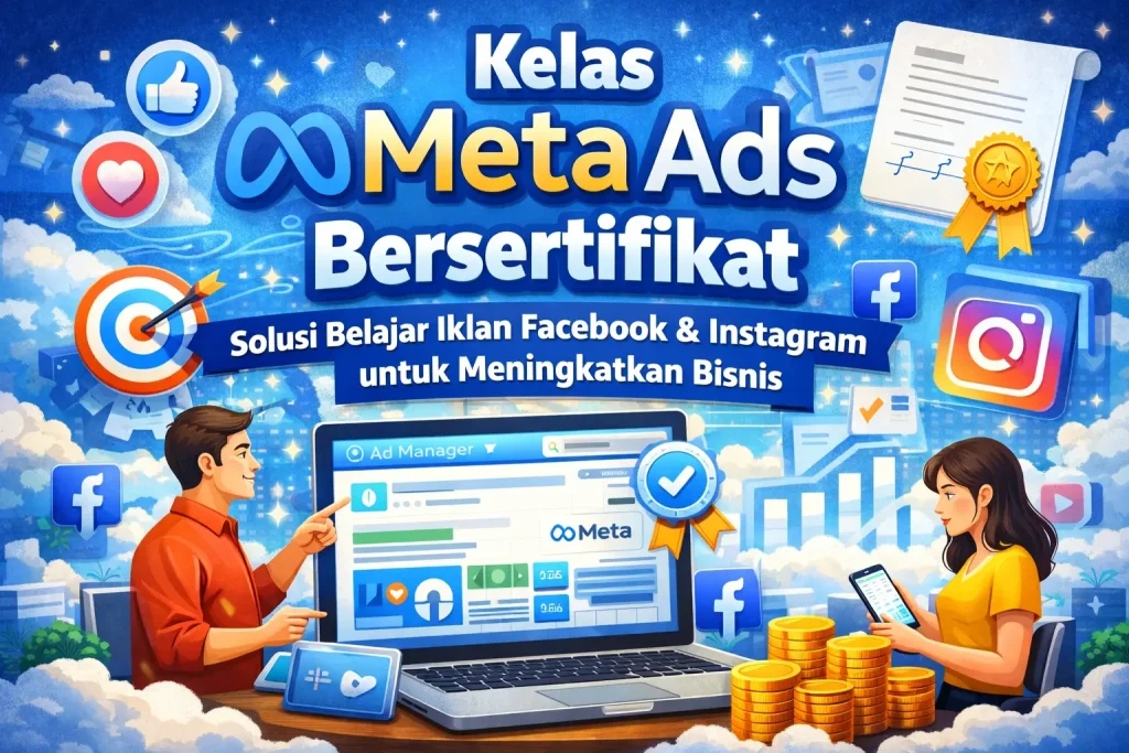 Kelas Meta Ads Bersertifikat untuk Belajar Iklan Facebook