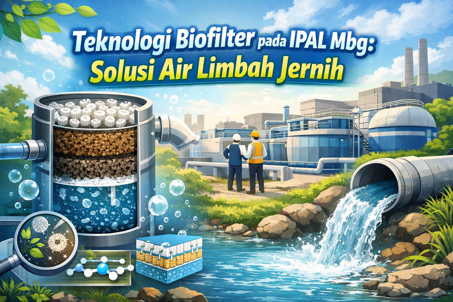 Teknologi Biofilter pada IPAL Mbg