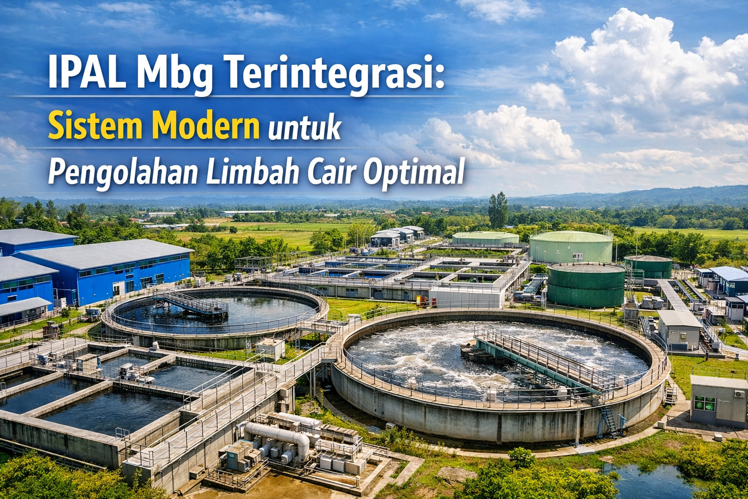 IPAL Mbg Terintegrasi untuk Pengolahan Limbah Optimal