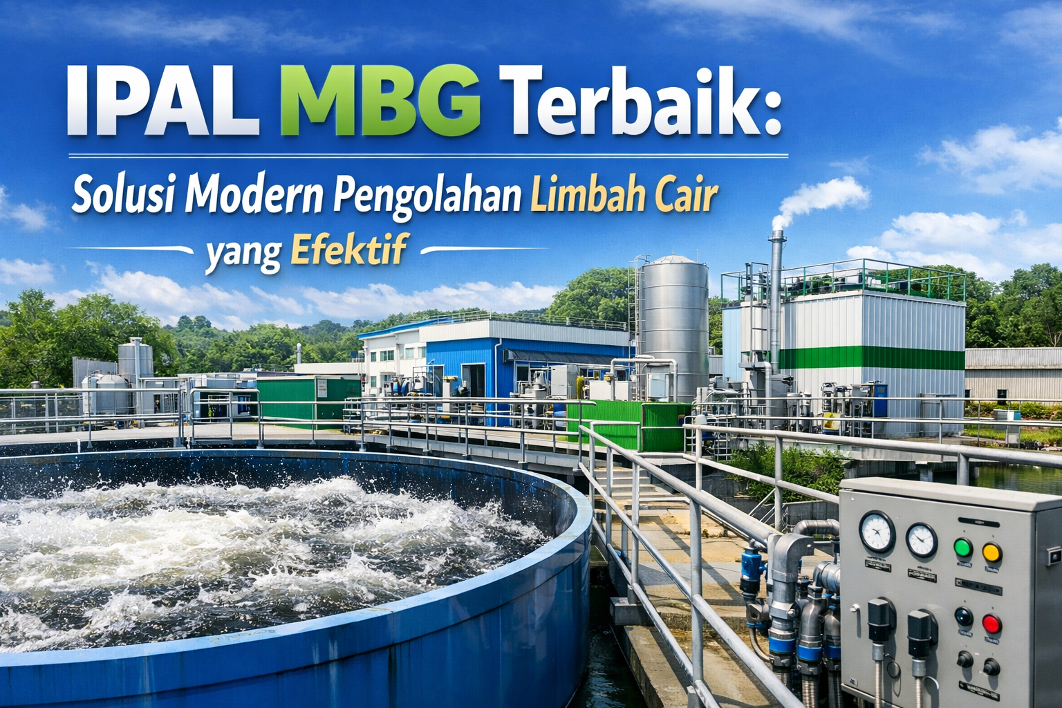 IPAL Mbg Terbaik untuk Limbah Bersih dan Aman