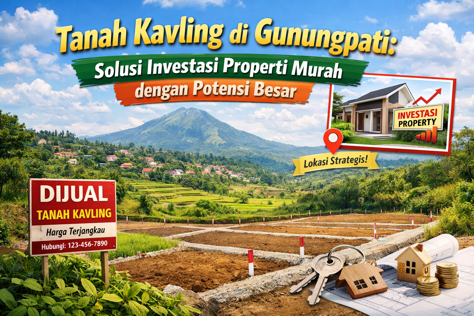 Tanah Kavling di Gunungpati Harga Terbaik & Strategis