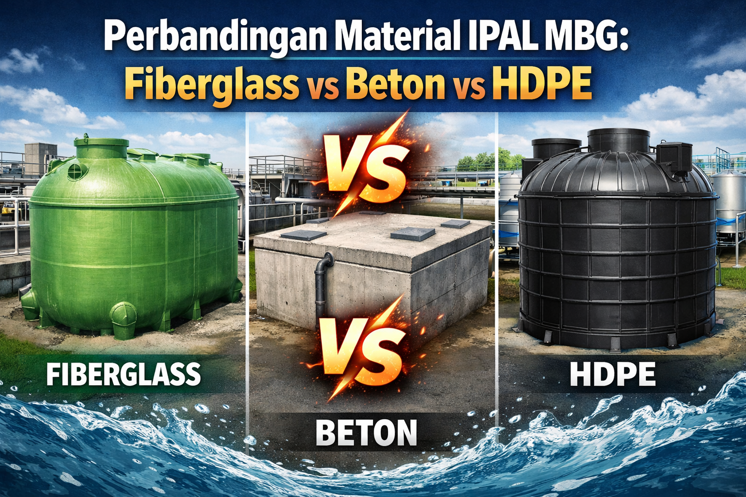 Perbandingan Material IPAL Mbg