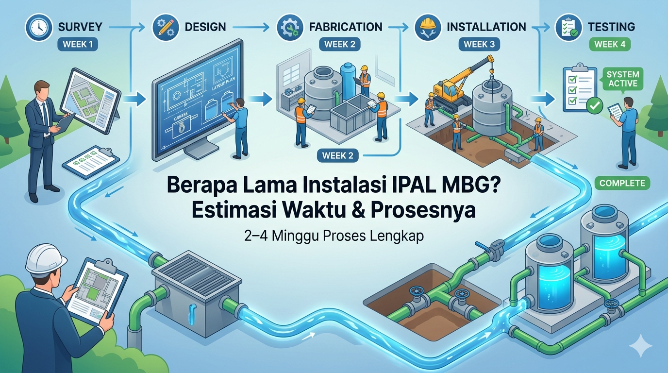Berapa Lama Instalasi IPAL MBG? Ini Estimasi Waktu dan Prosesnya