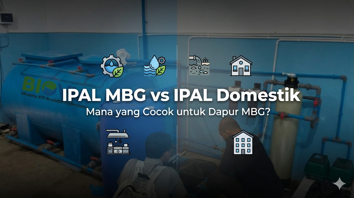 IPAL MBG vs IPAL Domestik: Mana yang Lebih Cocok untuk Dapur MBG?