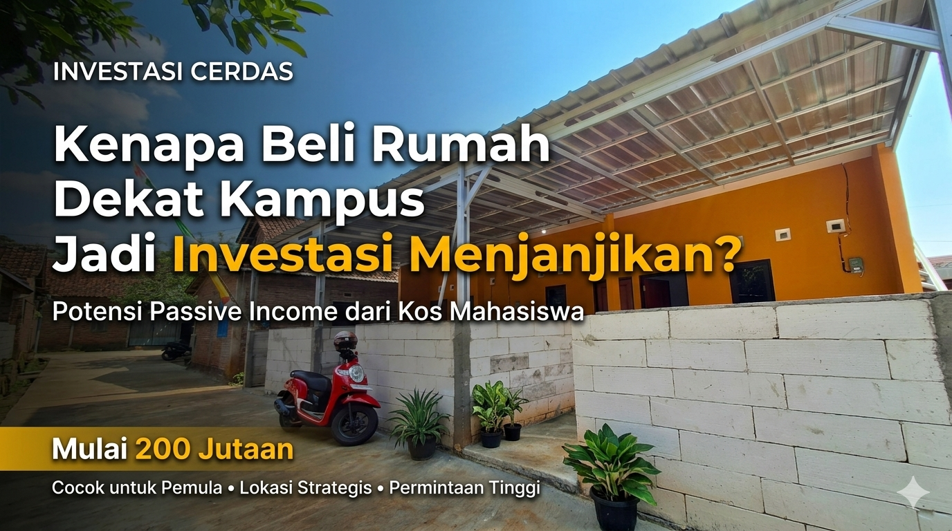 Kenapa Beli Rumah Dekat Kampus Jadi Pilihan Investasi yang Menjanjikan?
