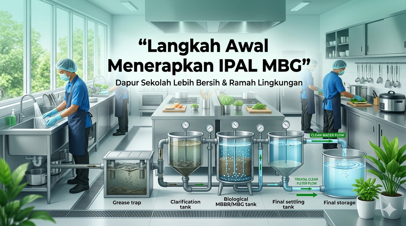 Langkah Awal Menerapkan Sistem IPAL MBG di Dapur Sekolah atau Instansi