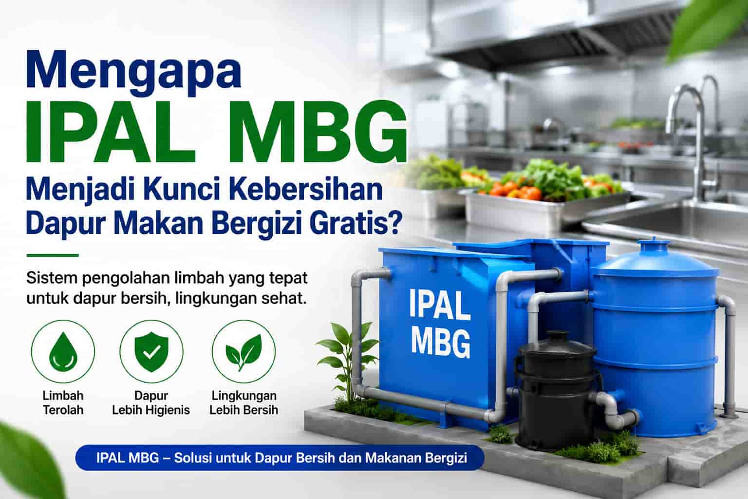 Mengapa IPAL MBG Menjadi Kunci Kebersihan Dapur Makan Bergizi Gratis